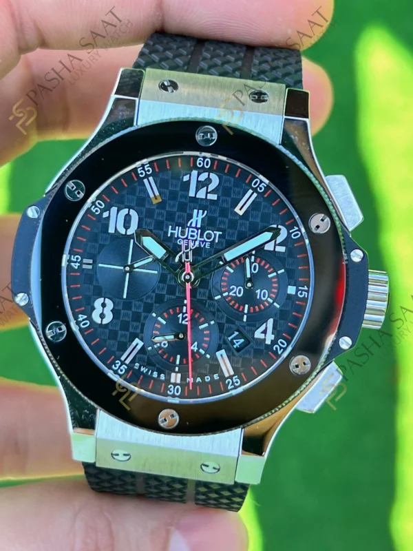 Hublot Big Bang Çelik Kasa Karbon Kadran Seramik Bezel
