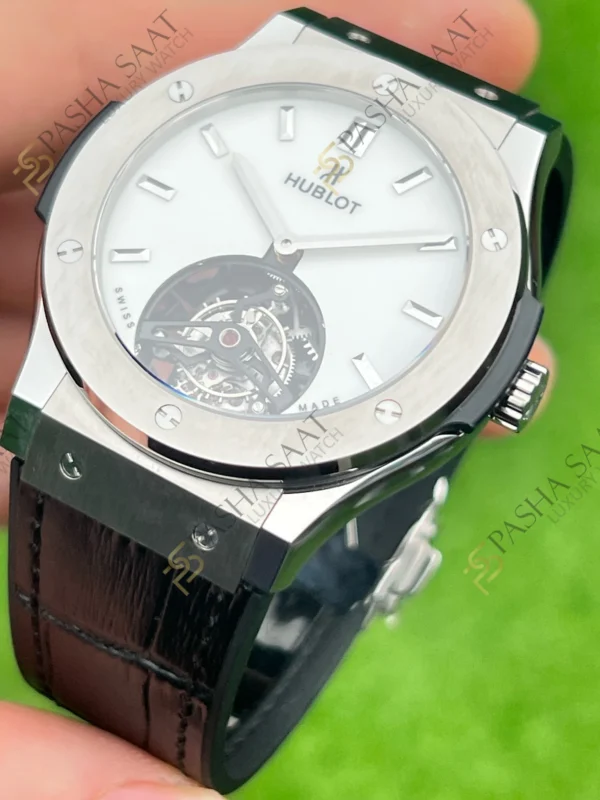 Hublot Classic Fusion Tourbillon Beyaz Kadran Superclone Saat 2