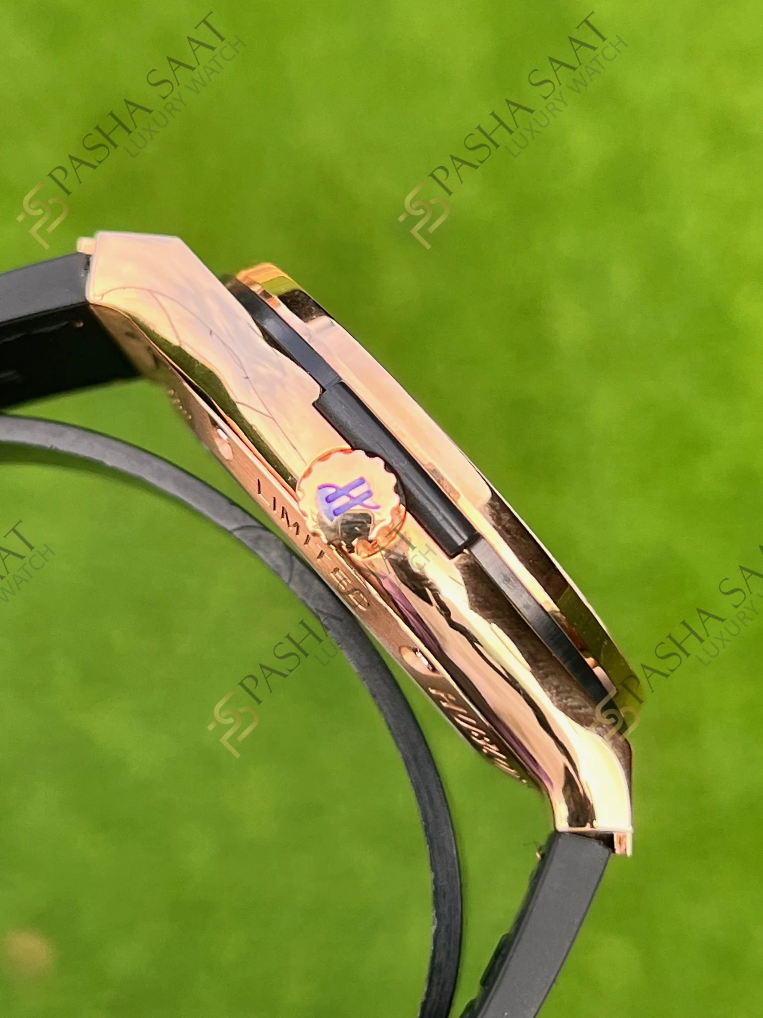 Hublot Classic Fusion İskelet Kadran Tourbillon Rose Gold Taşlı Bezel Superclone Saat - Görsel 4