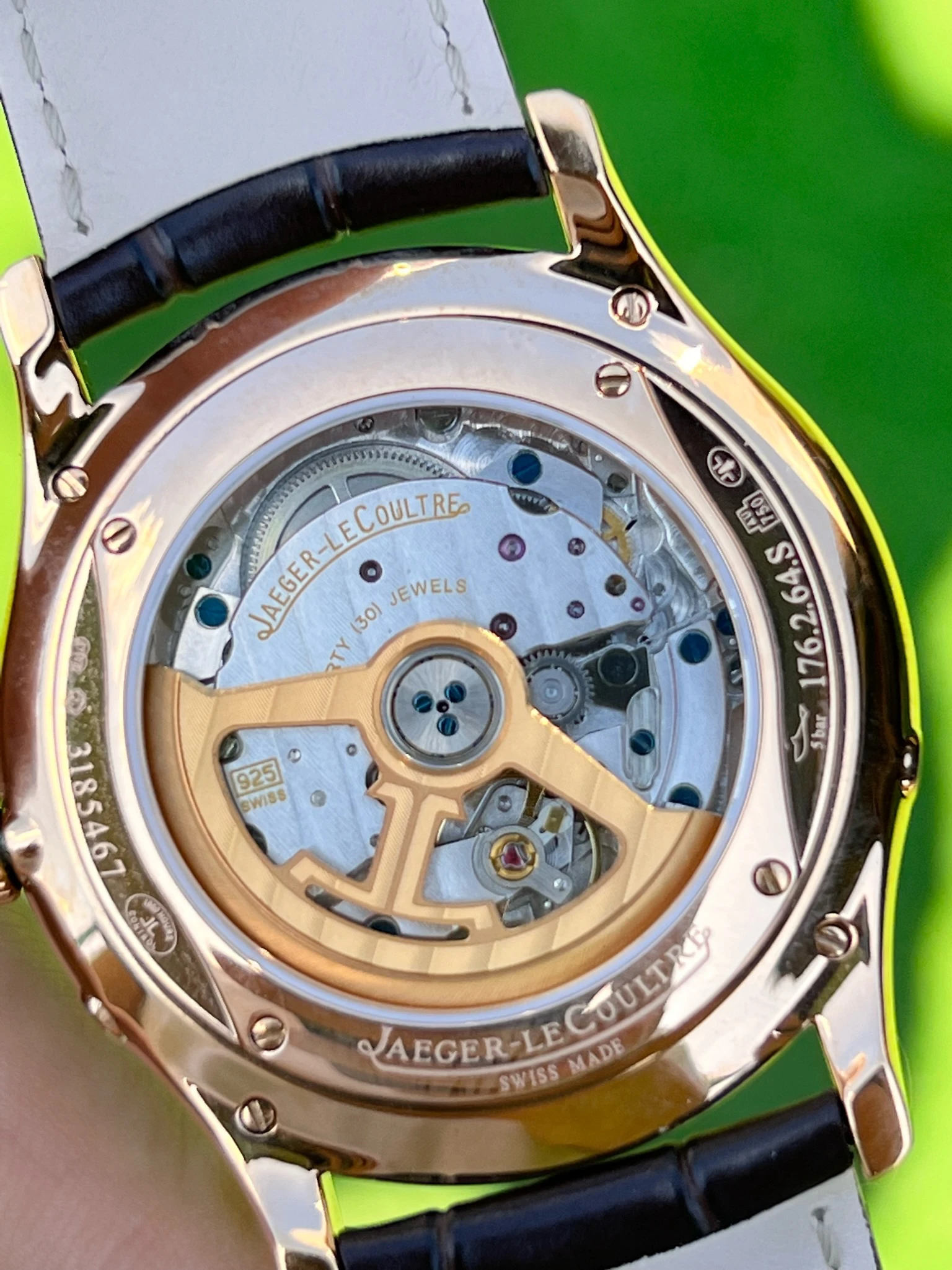 Jaeger-LeCoultre Master Ultra Thin Moon Rose Gold Beyaz Kadran Superclone Saat - Görsel 6
