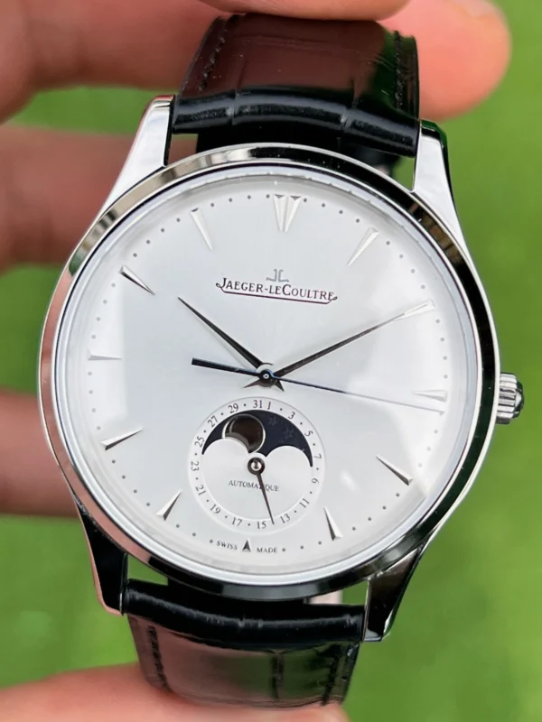 Jaeger-LeCoultre Master Ultra Thin Moon Çelik Kasa Beyaz Kadran Saat
