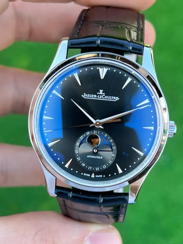 Jaeger-LeCoultre Master Ultra Thin Moon Çelik Kasa Siyah Kadran Eta Saat