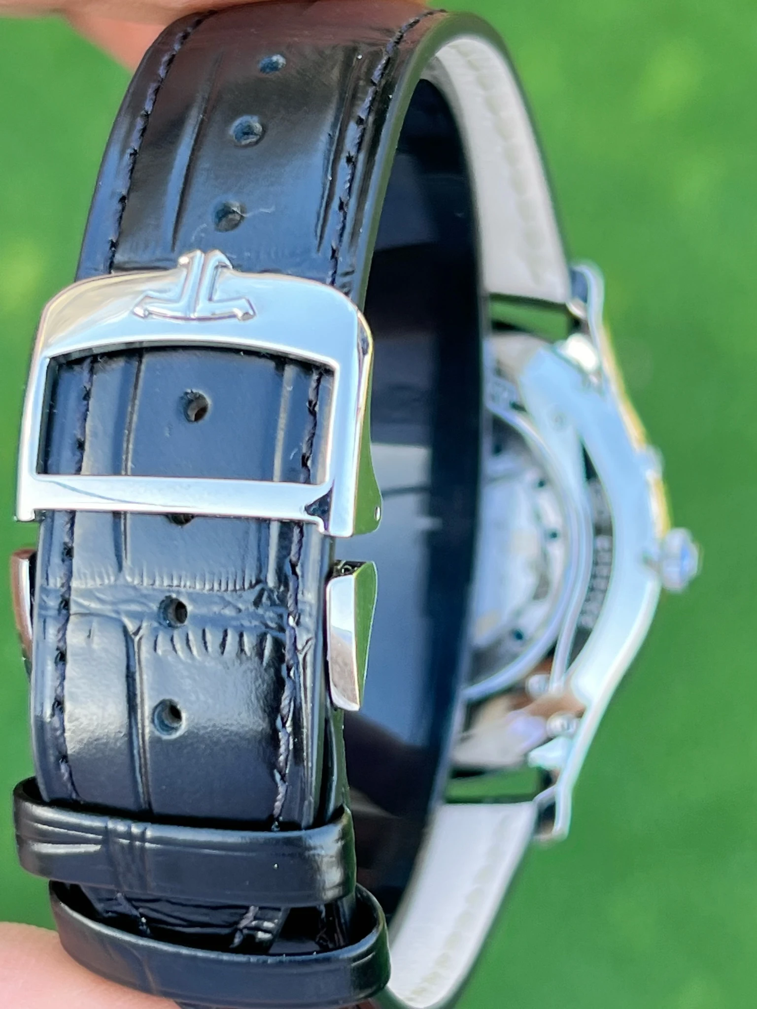 Jaeger-LeCoultre Master Ultra Thin Moon Çelik Kasa Siyah Kadran Eta Saat - Görsel 5