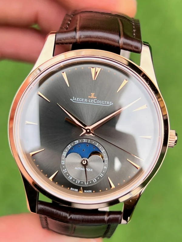 Jaeger-LeCoultre Master Ultra Thin Rose Gold Kasa Gri Kadran Superclone Saat