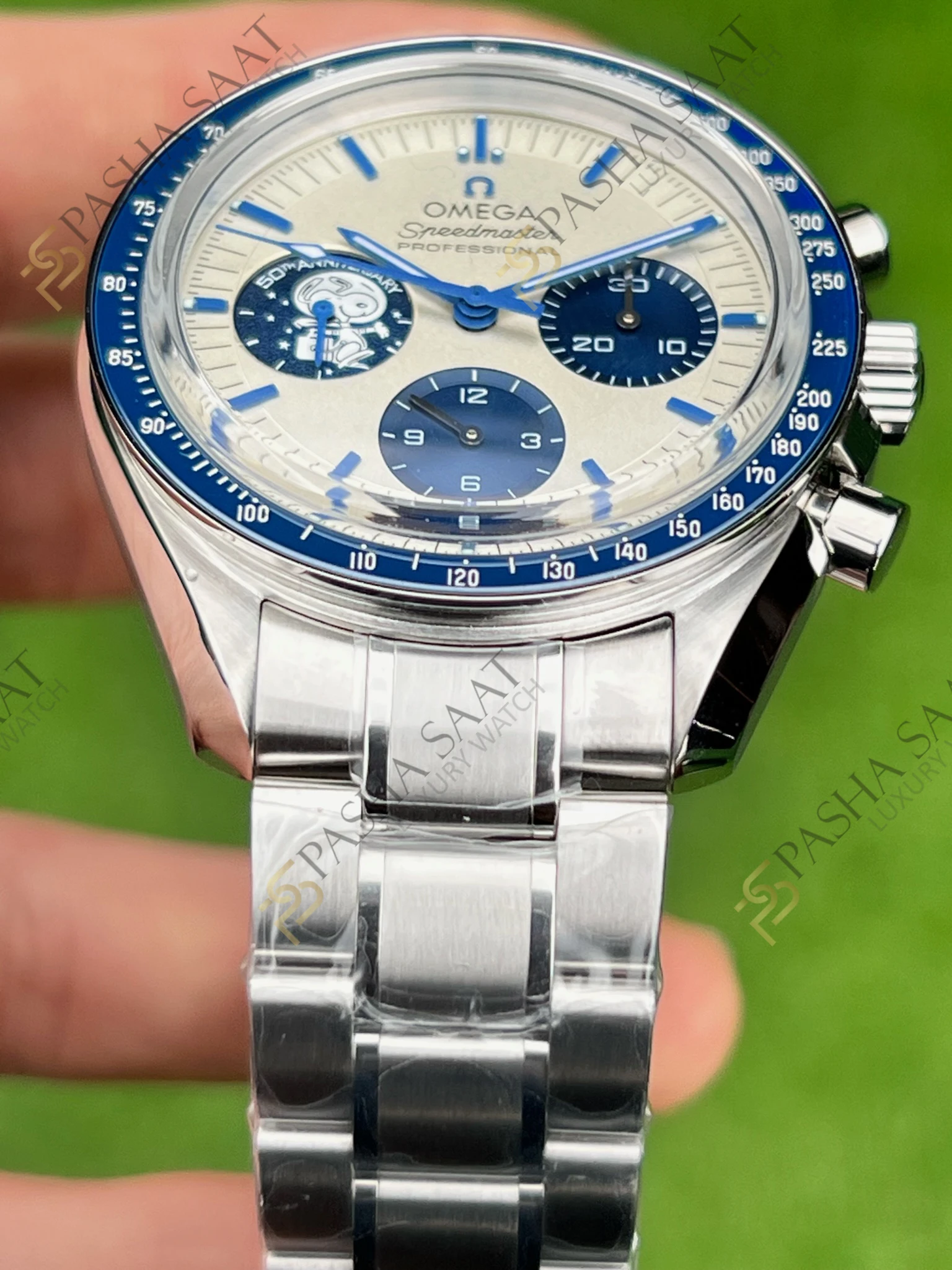 Omega Speedmaster 50.Yıl Snoopy Lacivert Beyaz Superclone Saat Omega Speedmaster 50.Yıl Snoopy Lacivert Beyaz Superclone Saat - Görsel 3