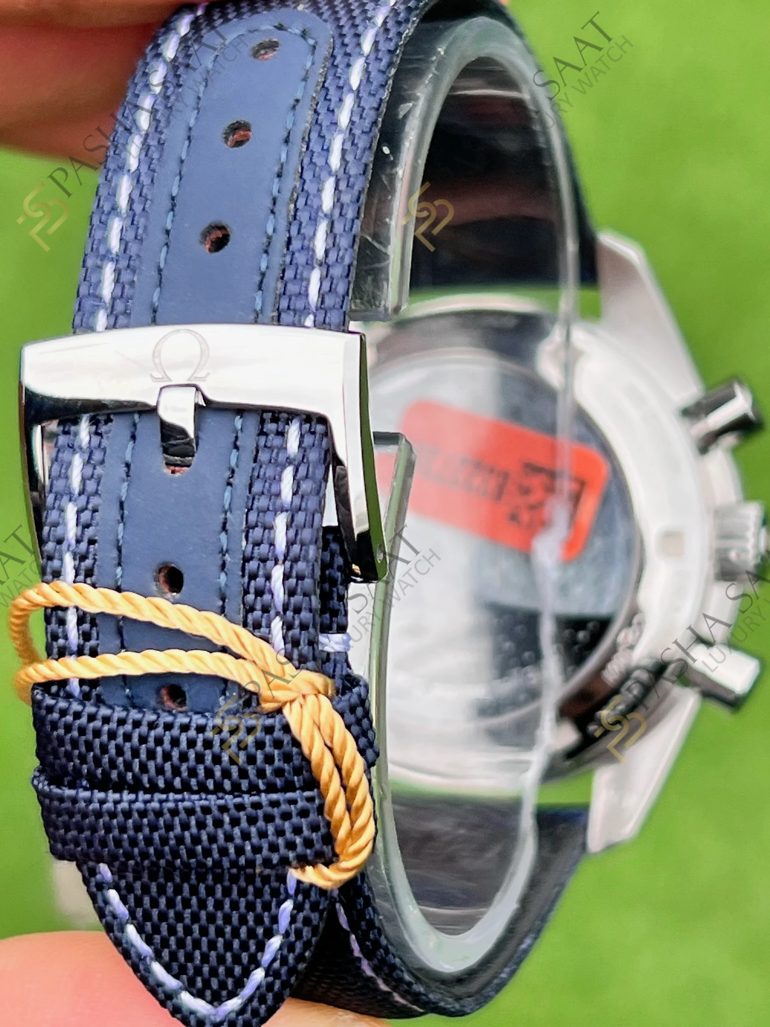 Omega Speedmaster 50.Yıl Snoopy Lacivert Tekstil Kordon Superclone Saat - Görsel 5