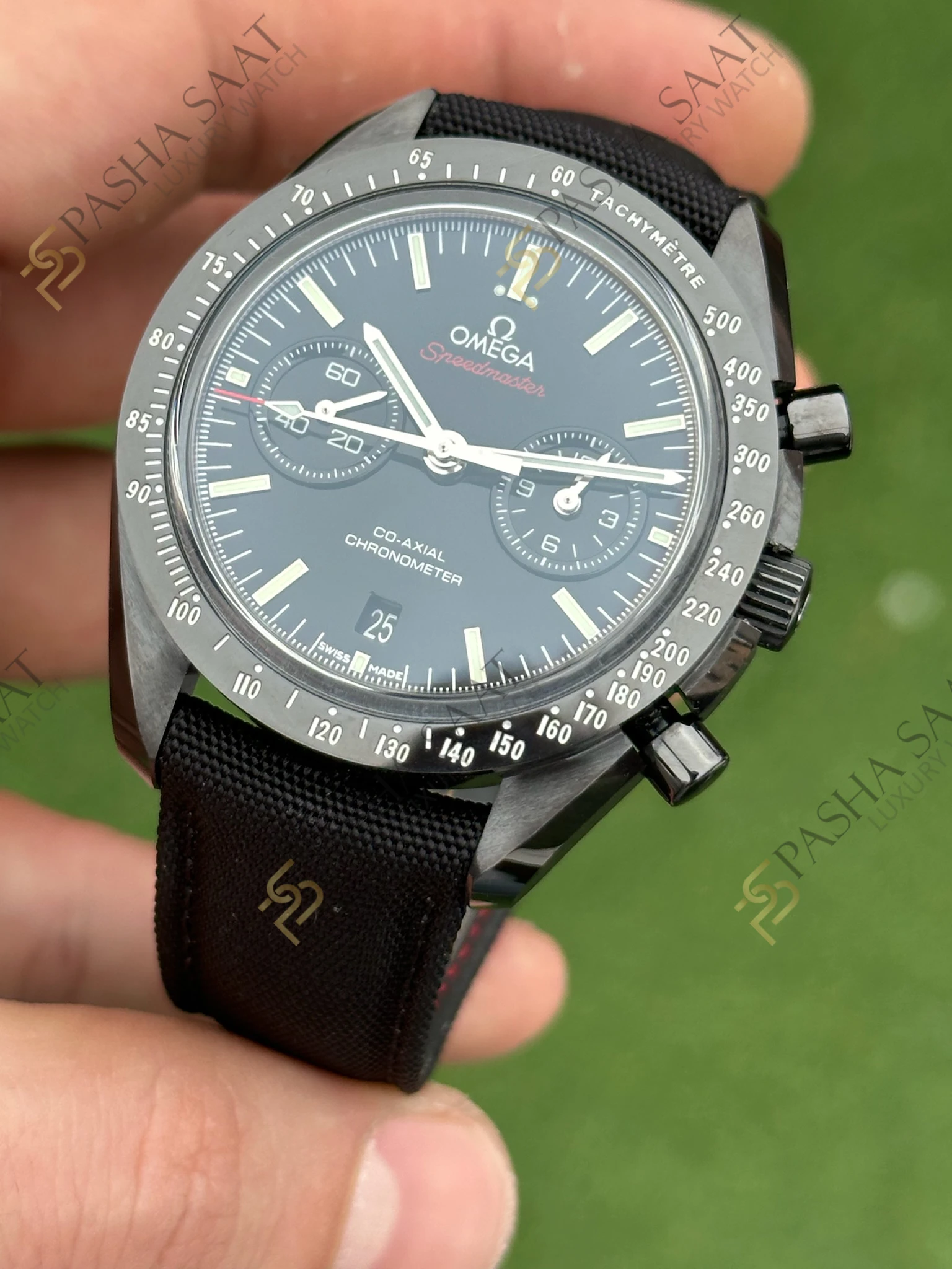 Omega Speedmaster Dark Side of the Moon Seramik Super Clone Saat - Görsel 2