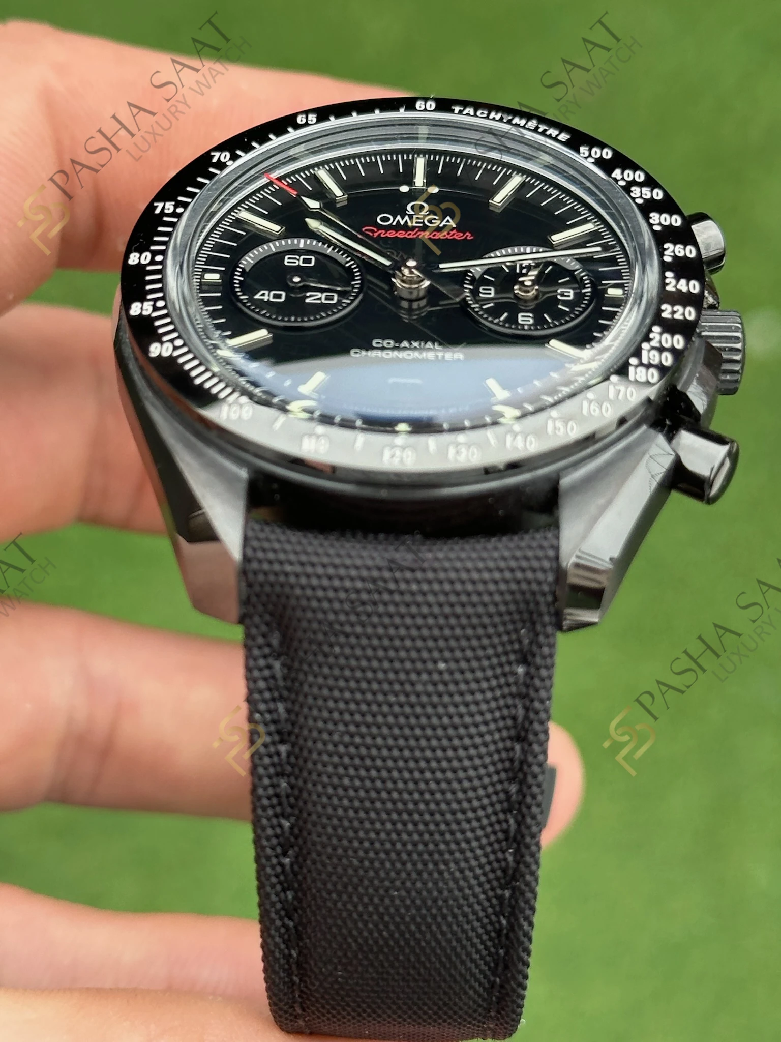 Omega Speedmaster Dark Side of the Moon Seramik Super Clone Saat - Görsel 3