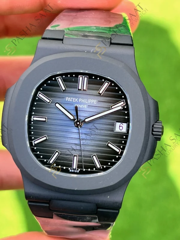 Eta Saat - Pasha Saat Patek Philippe 5711 PVD Kaplama Mavi Kadran Superclone Saat