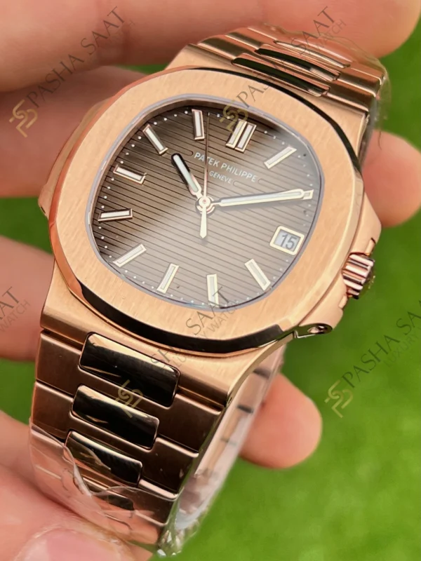 Patek Philippe 5711 Rose Kahve Kadran Superclone Saat 2