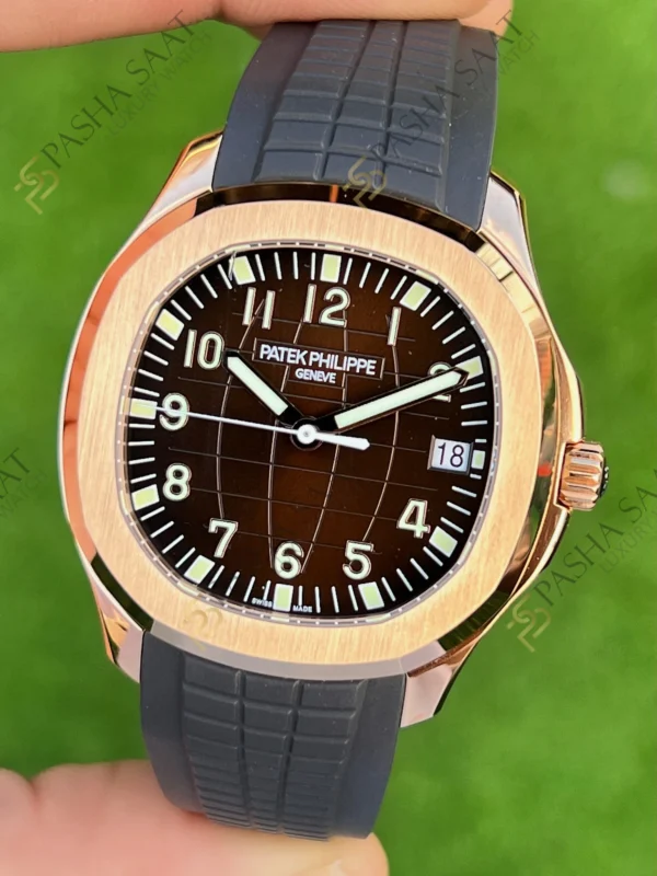 Eta Saat - Pasha Saat Patek Philippe Aquanaut Rose Kahve Superclone Saat