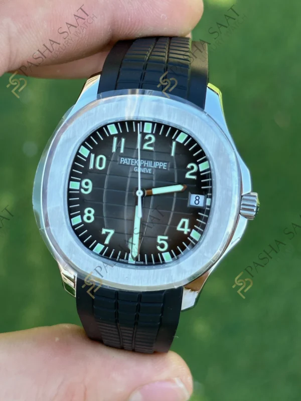 Eta Saat - Pasha Saat Patek Philippe Aquanaut Siyah 5167 40mm Clone Saat