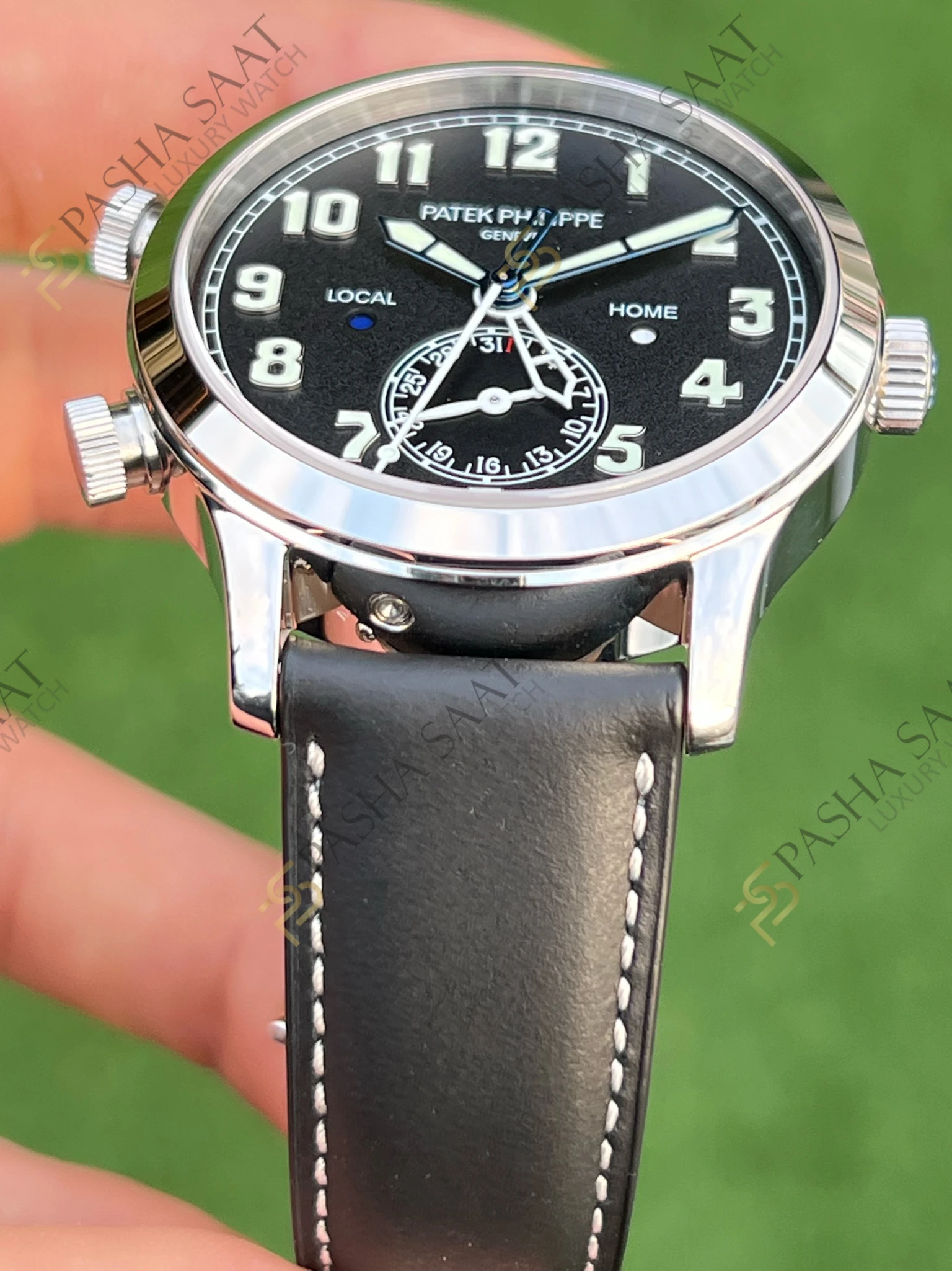 Patek Philippe Calatrava Pilot Travel Time 5524 Superclone Saat Patek Philippe Calatrava Pilot Travel Time 5524 Superclone Saat - Görsel 3