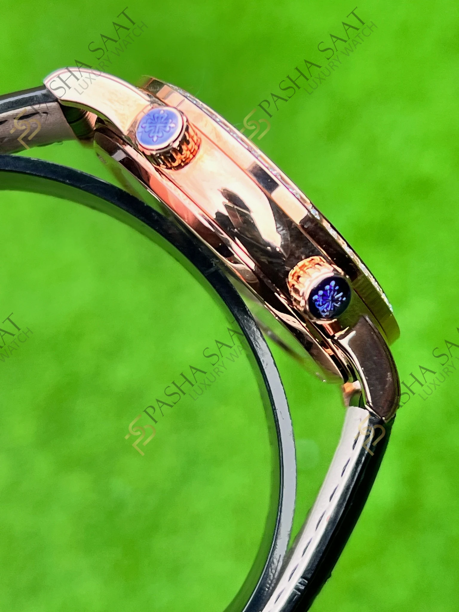 Patek Philippe Celestial Grand Complications Rose Kasa Baget Taşlı Superclone Saat - Görsel 4
