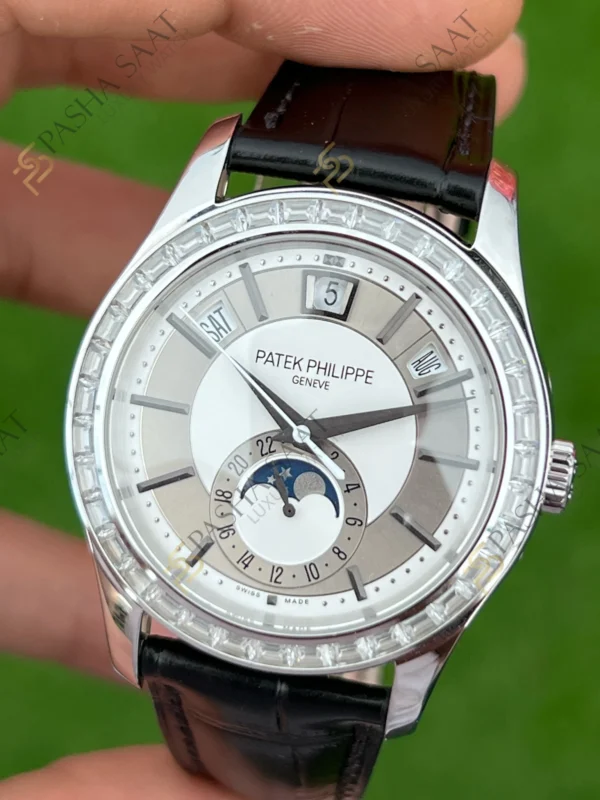 Eta Saat - Pasha Saat Patek Philippe Complications 5205G Baget Taşlı Superclone Saat