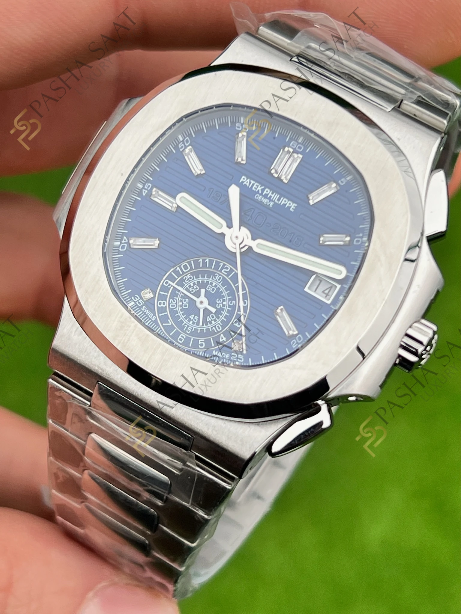 Patek Philippe Nautilus 5976 1G Chronograph 40.Yıl Superclone Saat Patek Philippe Nautilus 5976 1G Chronograph 40.Yıl Superclone Saat - Görsel 2