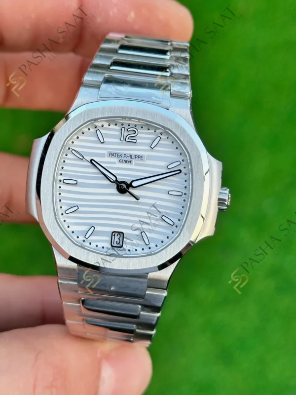 Eta Saat - Pasha Saat Patek Philippe Nautilus 7118 Çelik Kasa Beyaz Kadran Superclone Saat