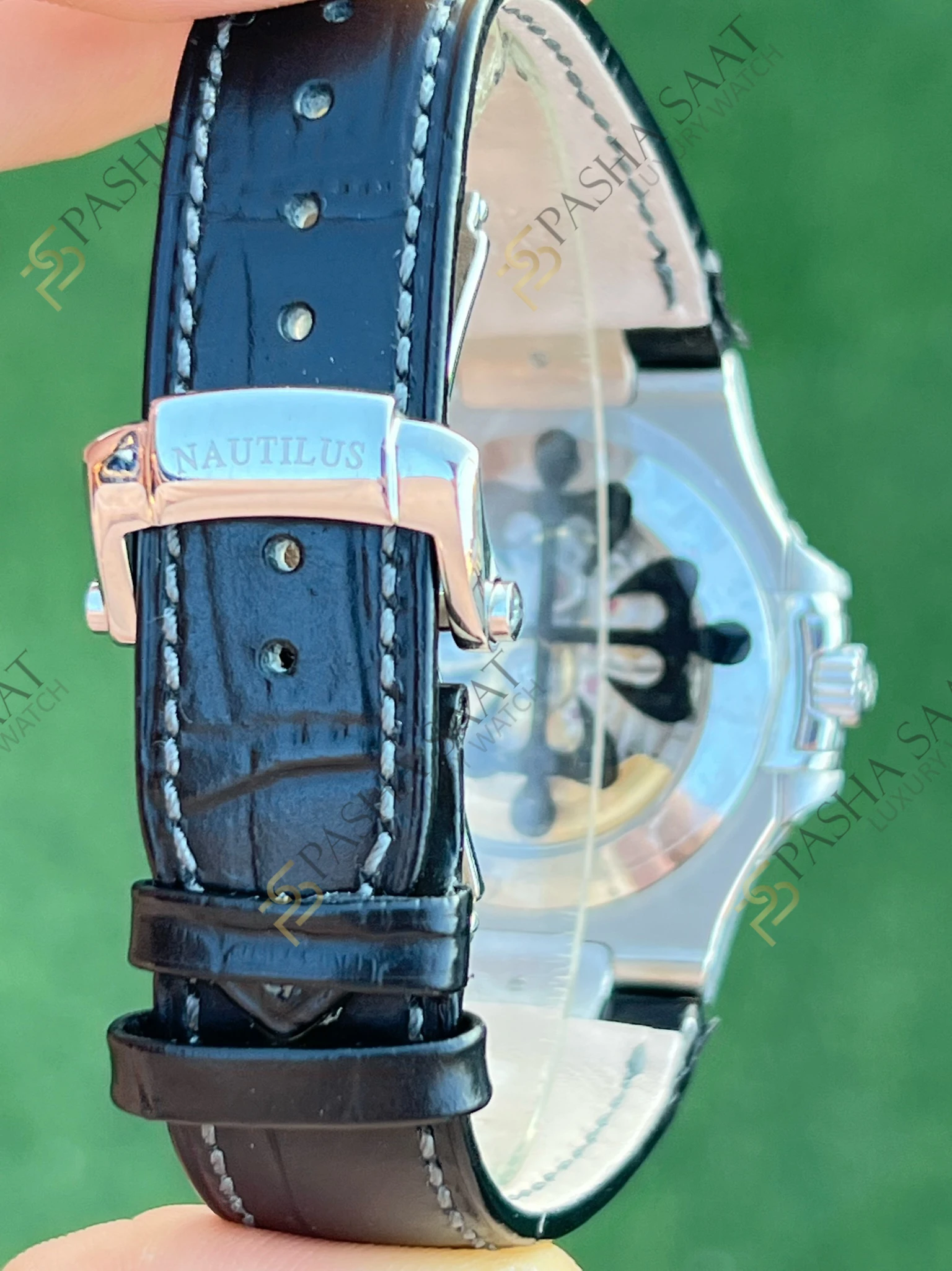 Patek Philippe Nautilus Annual Calendar Moonphase Siyah Kadran 5726A Superclone Saat Patek Philippe Nautilus Annual Calendar Moonphase Siyah Kadran 5726A Superclone Saat - Görsel 5