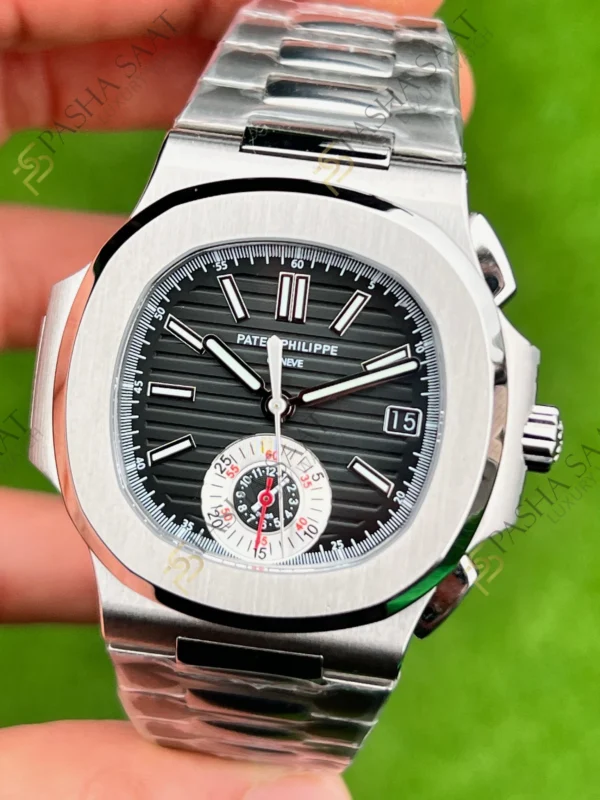 Eta Saat - Pasha Saat Patek Philippe Nautilus Chronograph 5980 1A-001 Superclone Saat