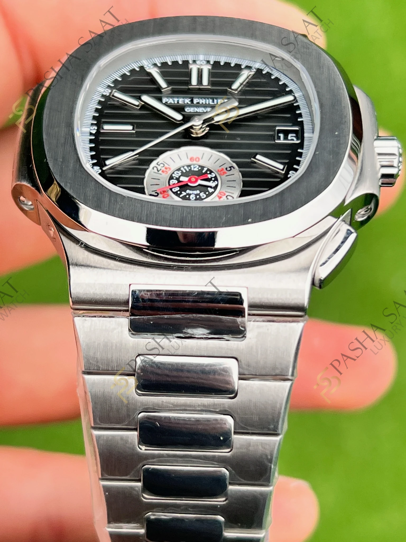 Patek Philippe Nautilus Chronograph 5980 1A-001 Superclone Saat Patek Philippe Nautilus Chronograph 5980 1A-001 Superclone Saat - Görsel 3