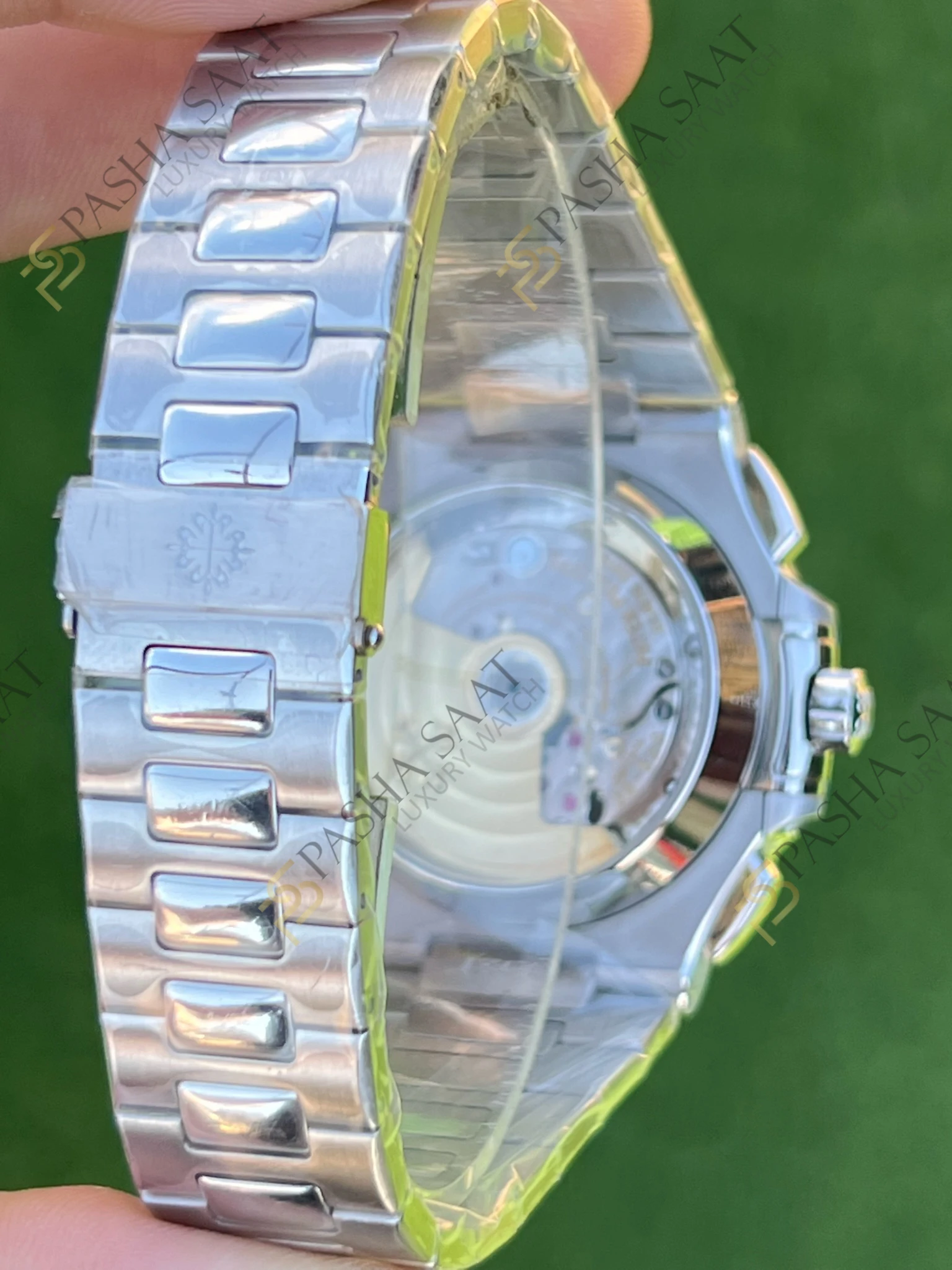 Patek Philippe Nautilus Chronograph Mavi Kadran 5980 1A-001 Eta Saat Patek Philippe Nautilus Chronograph Mavi Kadran 5980 1A-001 Eta Saat - Görsel 5