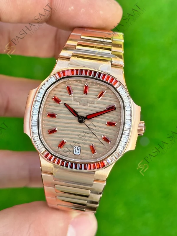 Eta Saat - Pasha Saat Patek Philippe Nautilus Joaillerie 7118/1300R-001 Superclone Saat