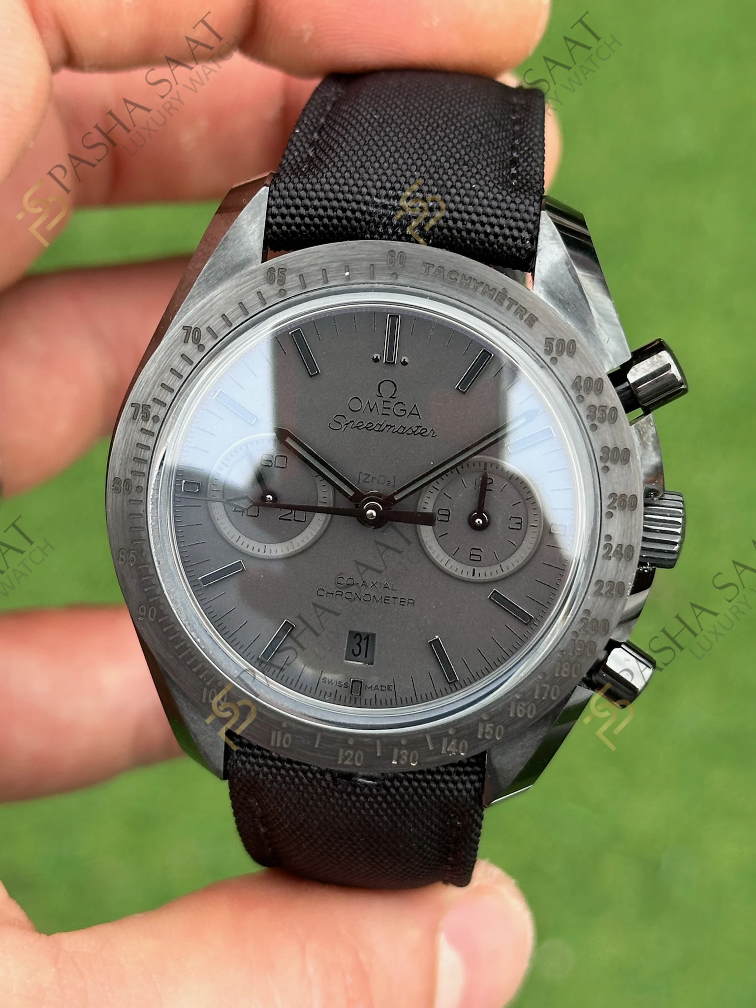 Omega Speedmaster Dark Side of the Moon Superclone ETA Saat Omega Speedmaster Dark Side of the Moon Superclone ETA Saat